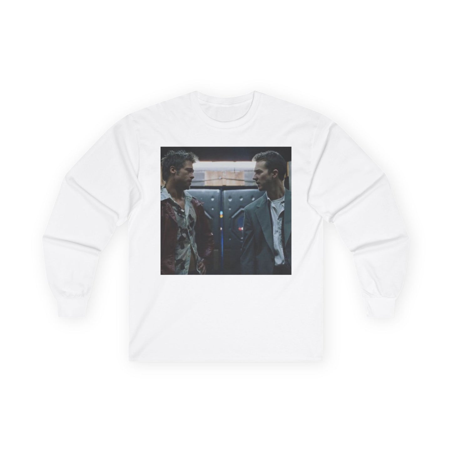 Retro Movie Scene Long Sleeve Tee - Unisex Cotton Shirt for Film Lovers